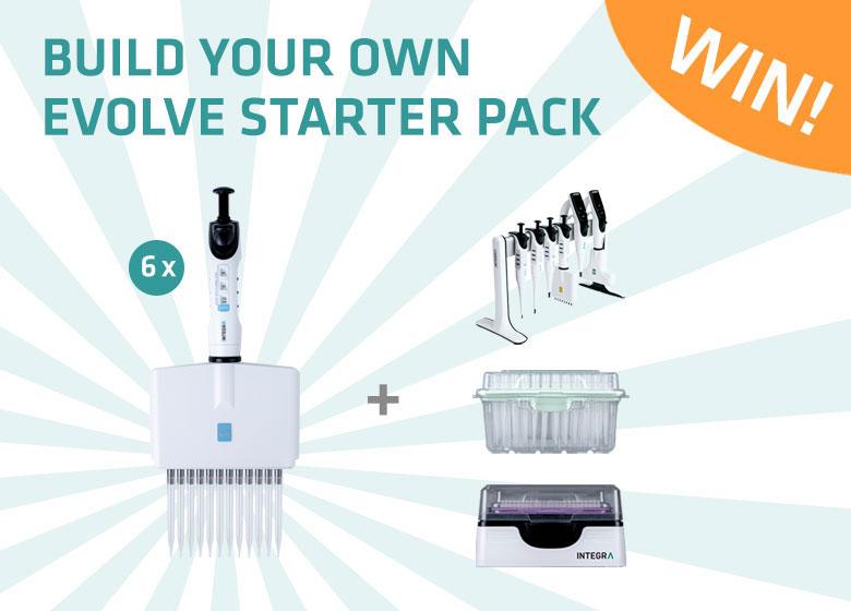 Win 1 of 15 EVOLVE manual pipette starter packs from INTEGRA Biosciences